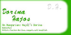 dorina hajos business card